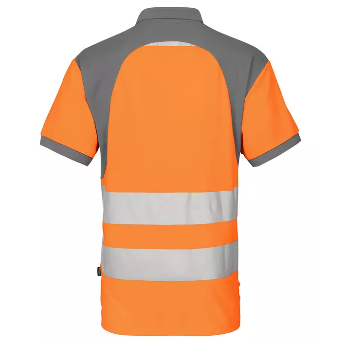 ProJob Poloshirt 6008, Hi-vis orange/Grau, large image number 2