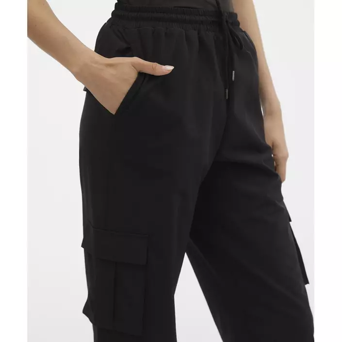 Vero Moda VMKIMBERLY dame stretch cargobukser, Black, large image number 3