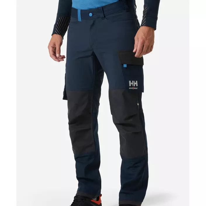 Helly Hansen Oxford 4X work trousers full stretch, Navy/Ebony, large image number 1