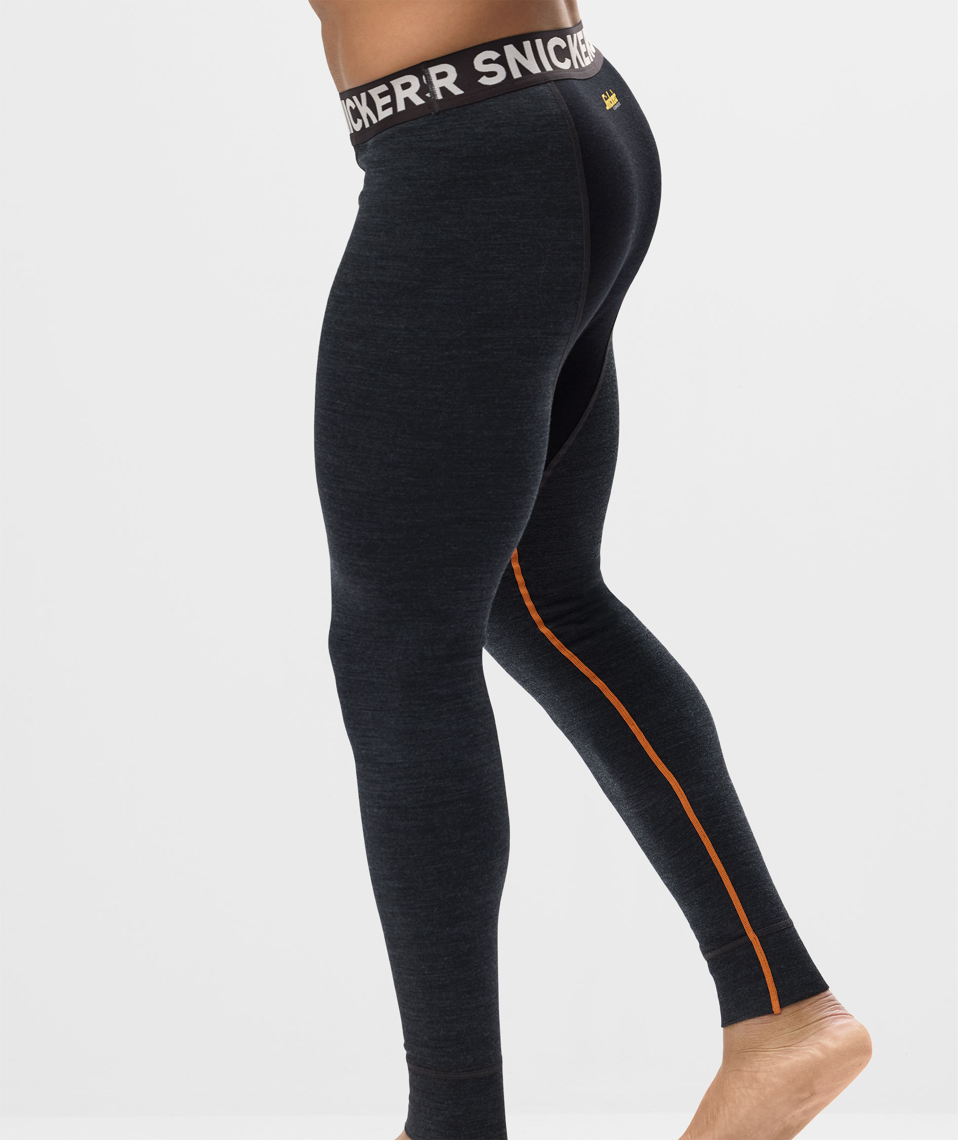 Snickers underst&auml;llsbyxor med merinoull 9481, Anthracite Melange/Black, large image number 7