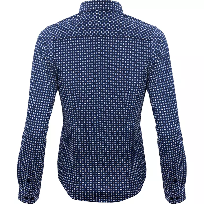 J. Harvest & Frost Piqué Indigo Bow 131 lady fit skjorte, Blue Print, large image number 1