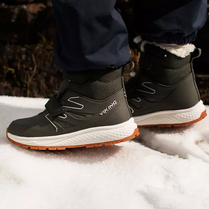 Viking Equip Defence Warm WP 2V støvler til børn, Huntinggreen/olive, large image number 5