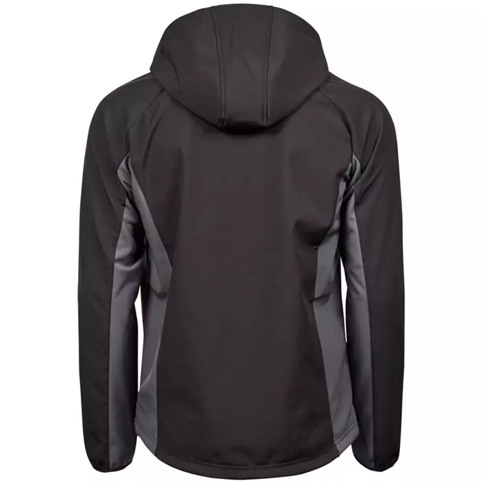 Tee Jays Performance softshell jacket with hood, Black/Dark Grey, large image number 1