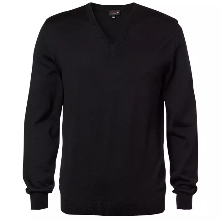 CC55 Copenhagen knitted pullover with merino wool, Black, large image number 0
