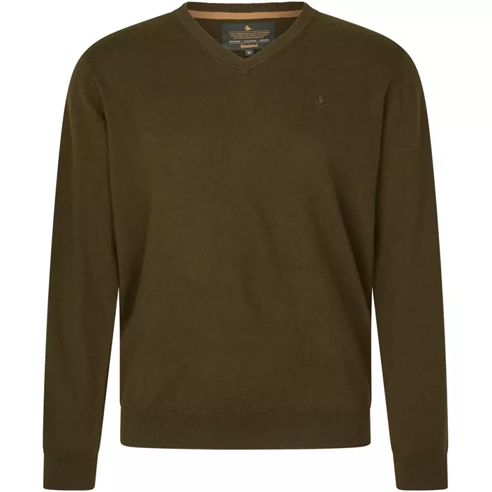 Seeland Pine stickad tröja med merinoull, Light pine, large image number 0