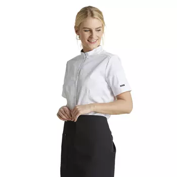 Kentaur modern fit short-sleeved women's chefs/servicesshirt, White