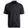 Kentaur modern fit short-sleeved  chefs shirt/server shirt, Black, Black, swatch
