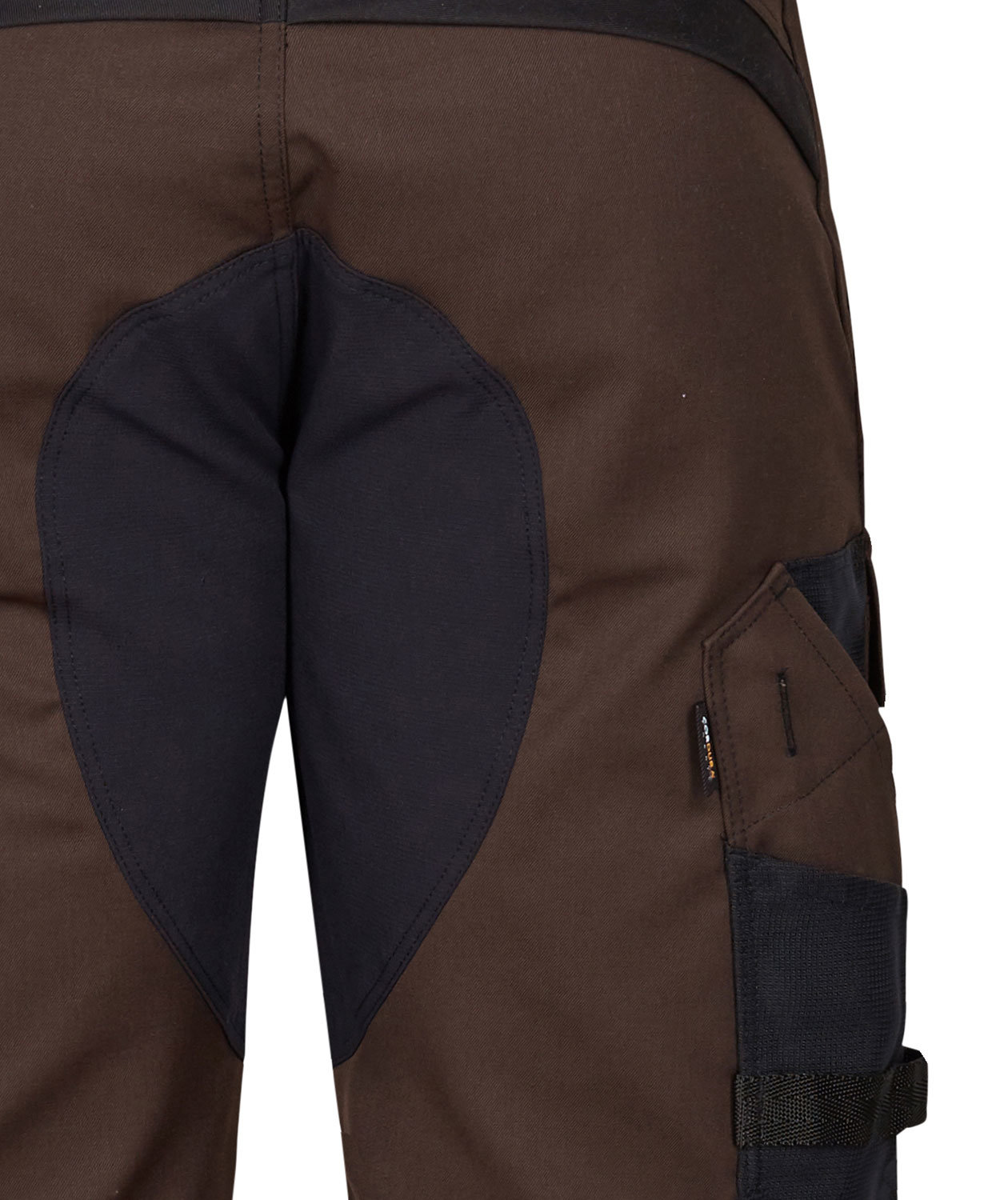 Engel X-treme work shorts w. stretch, Mocca Brown/Black, large image number 3