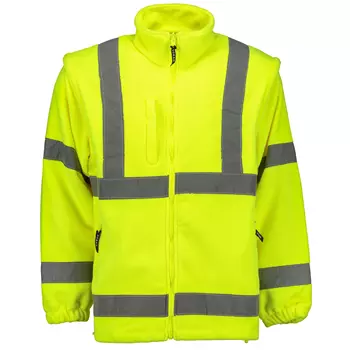 Ocean 2-in-1 fleece jacket, Hi-Vis Yellow/Navy