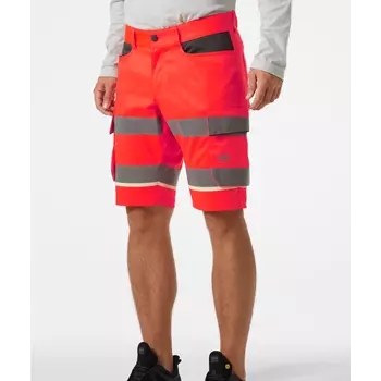Helly Hansen UC-ME cargo shorts, Hi-Vis Red/Ebony