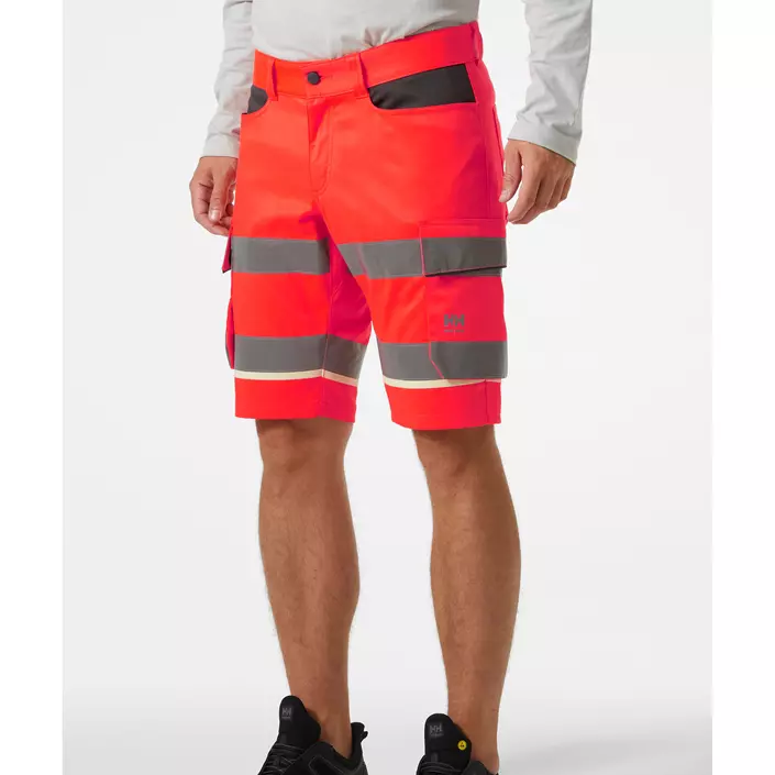 Helly Hansen UC-ME cargo shorts, Hi-Vis Rød/Ebony, large image number 1