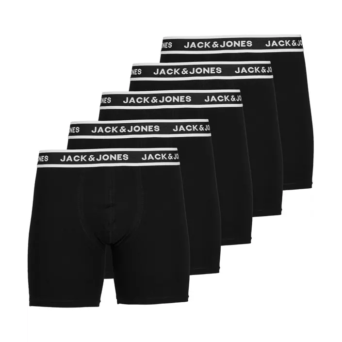 Jack & Jones JACSOLID 5-pack kalsong, Black, large image number 0