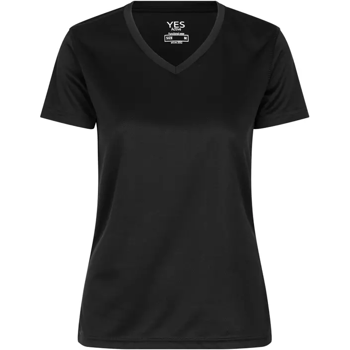 ID Yes Active dame T-shirt, Sort, large image number 0