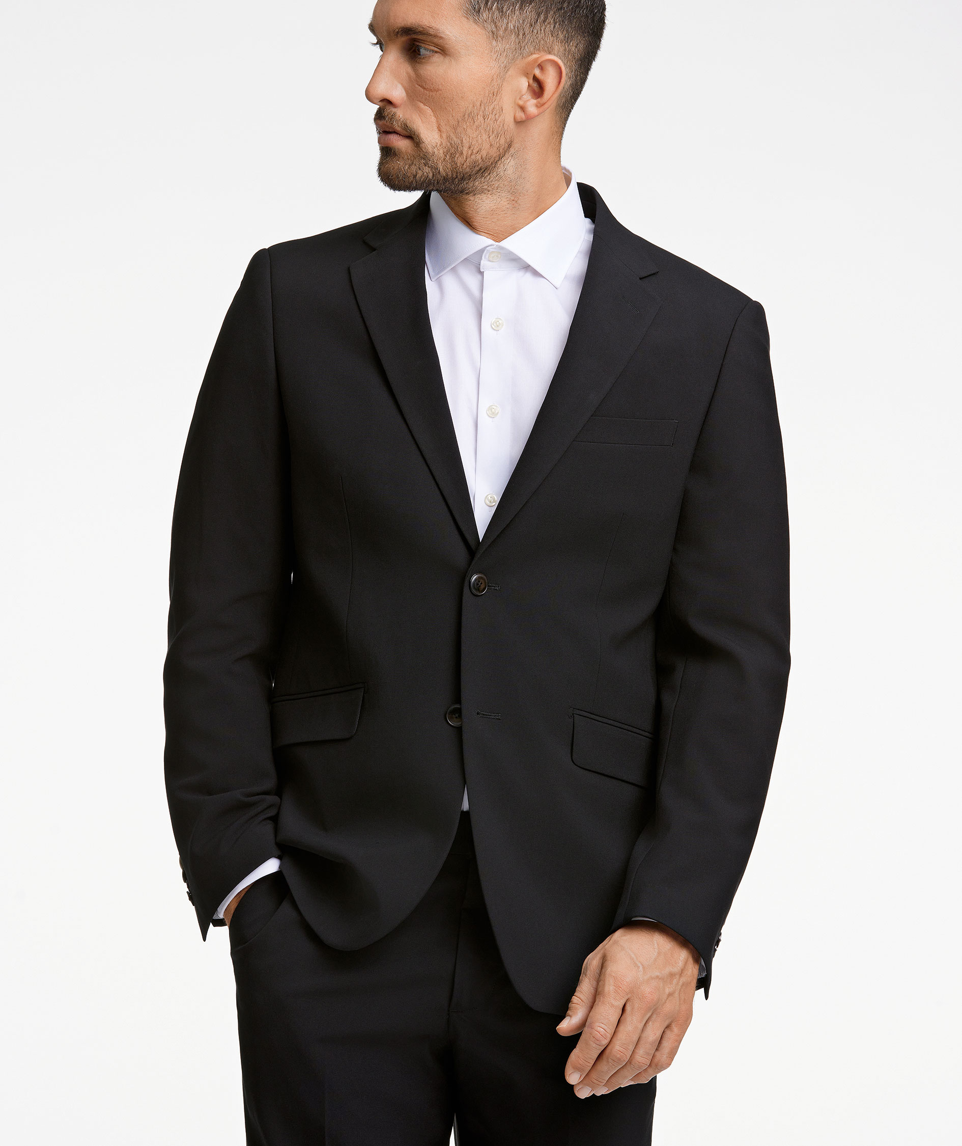 Lindbergh Superflex modern fit blazer, Black, large image number 1