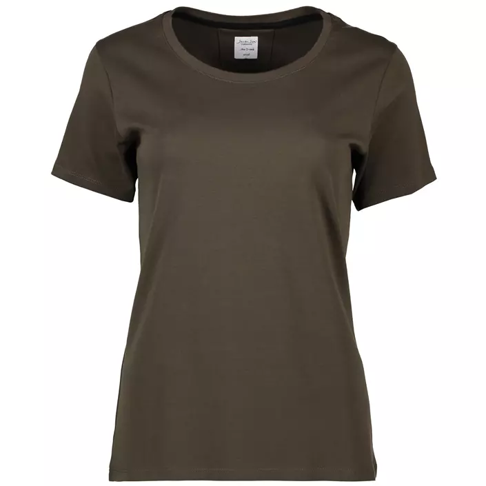 Seven Seas T-shirt med rund hals dam, Olive, large image number 0