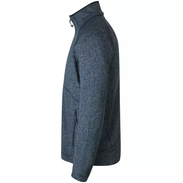 ID Zip'n'mix Melange knit fleece cardigan, Marine Melange, large image number 2