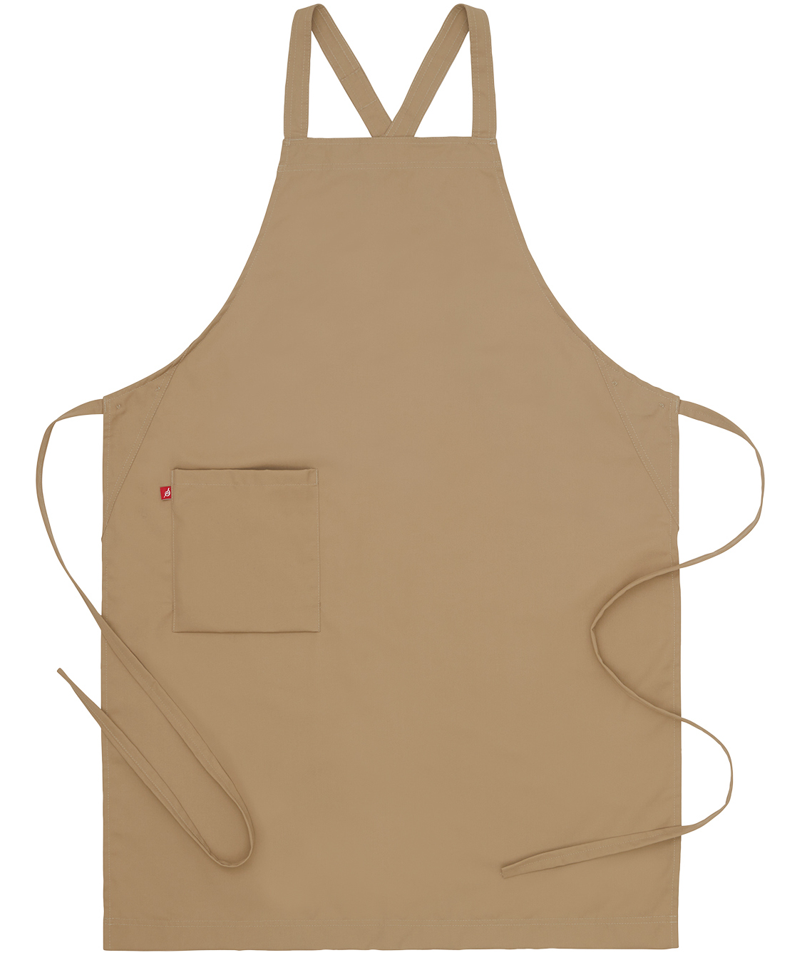 Segers 4577 bib apron, Khaki