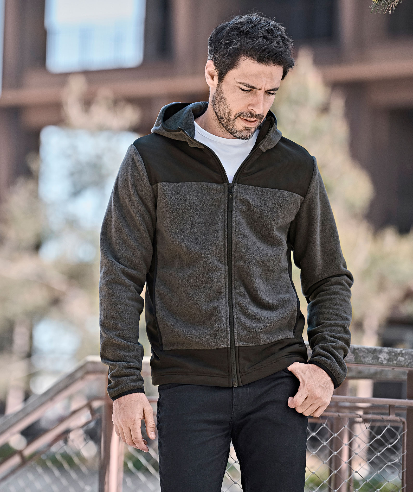 Tee Jays Mountain Hooded fleece jacket