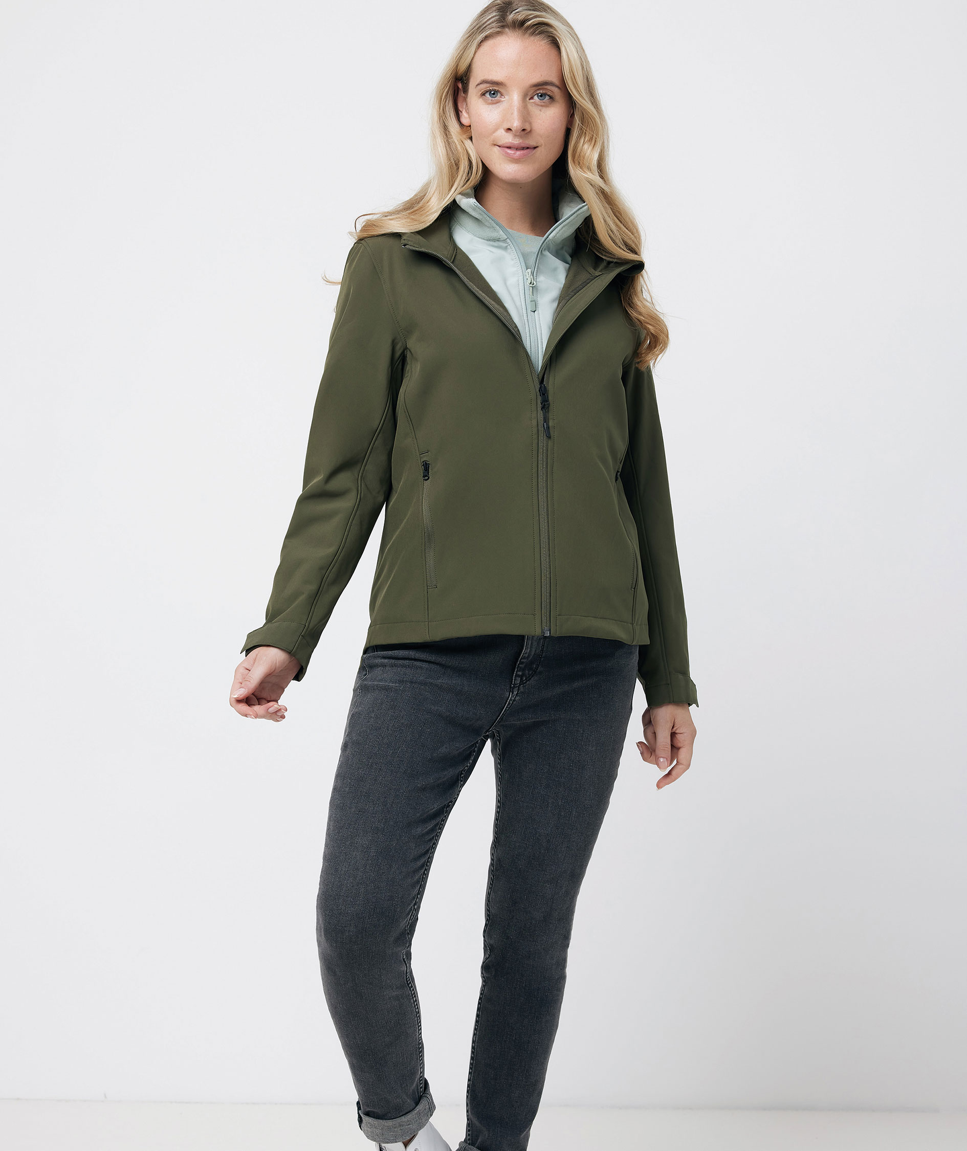 Iqoniq Makalu softshelljacka dam, Khaki, large image number 9