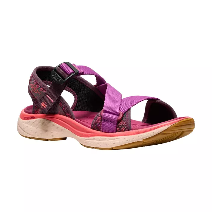 Keen Leiki OT dame sandaler, Plum perfect/dubarry, large image number 3