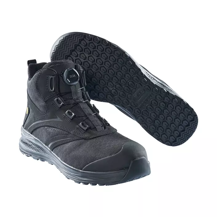 Mascot Carbon safety boots S1P, Black, large image number 0