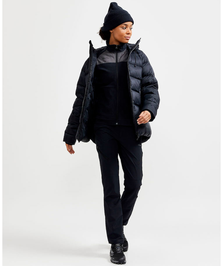 Craft ADV Explore women's fleece midlayer, Black/Granite, large image number 5