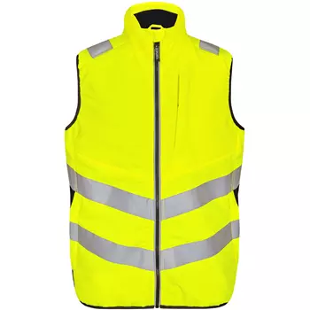 Engel Safety quilted vest, Hi-vis Yellow/Black