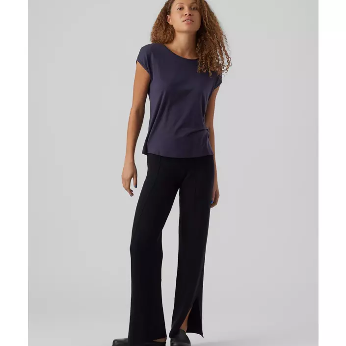 Vero Moda VMAVA PLAIN dame T-shirt, Night Sky, large image number 4