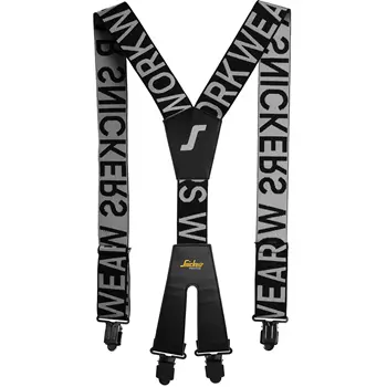 Snickers logo braces, Black/Charcoal