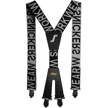 Snickers logo braces, Black/Charcoal