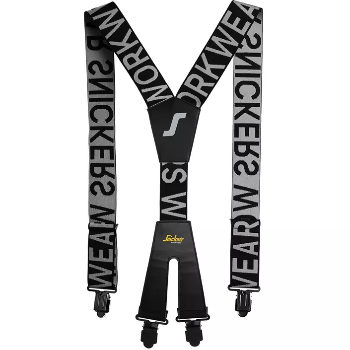 Snickers logo braces, Black/Charcoal, Black/Charcoal, large image number 1