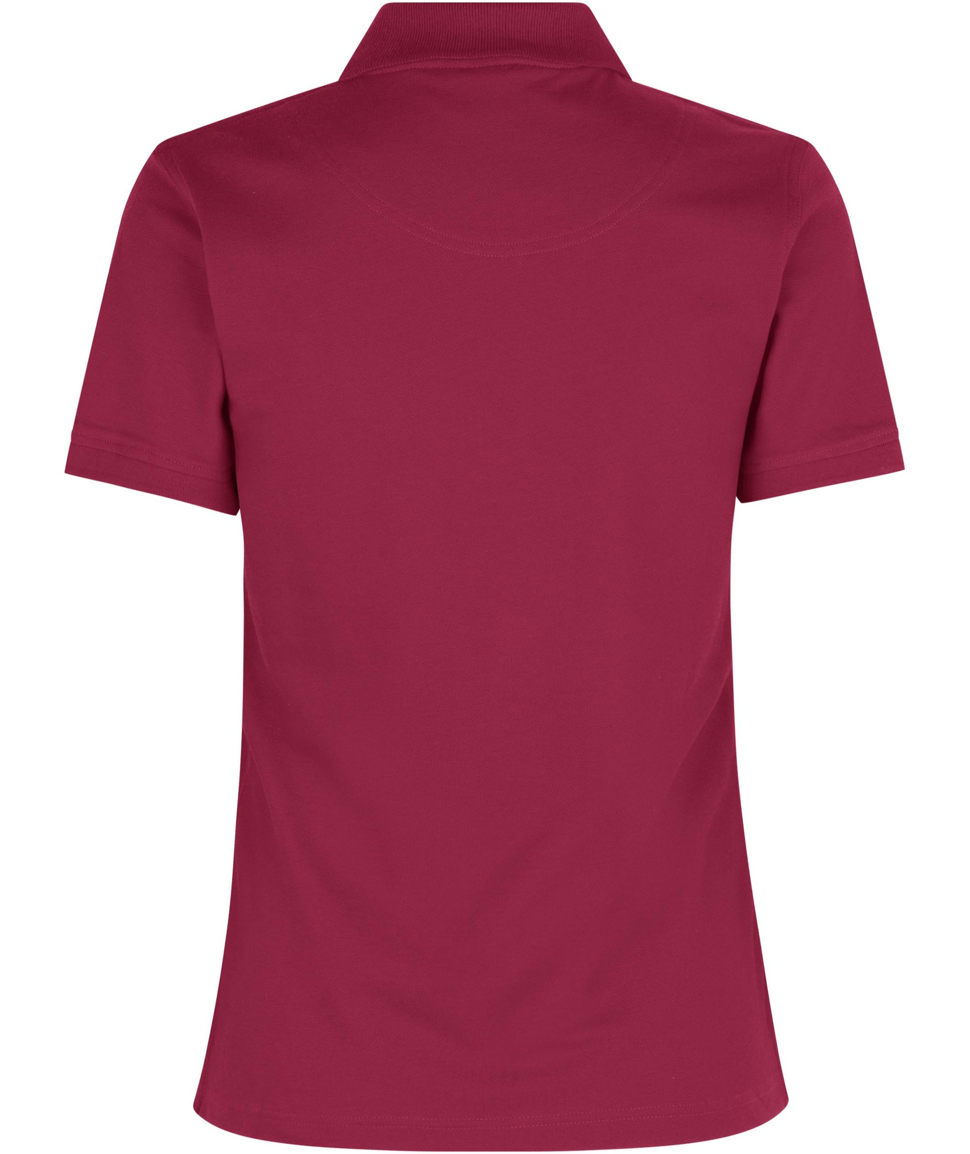 ID women's Pique Polo T-shirt with stretch, Cerise