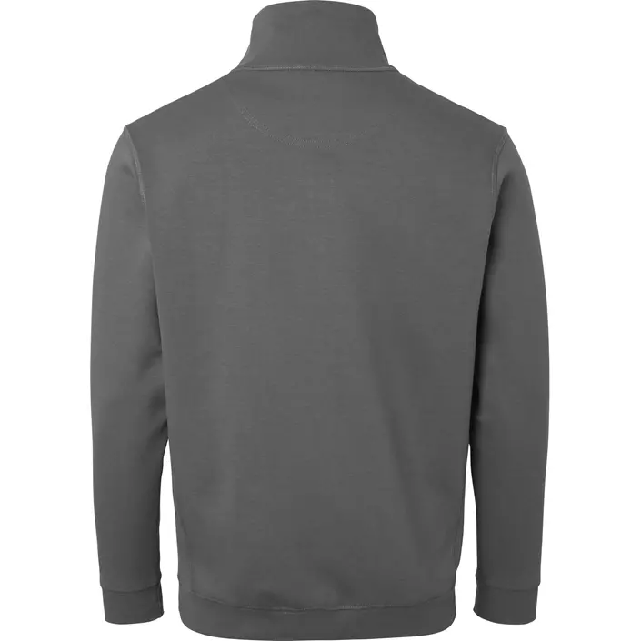 Top Swede sweatshirt med kort lynlås 0102, Mørk Grå, large image number 1