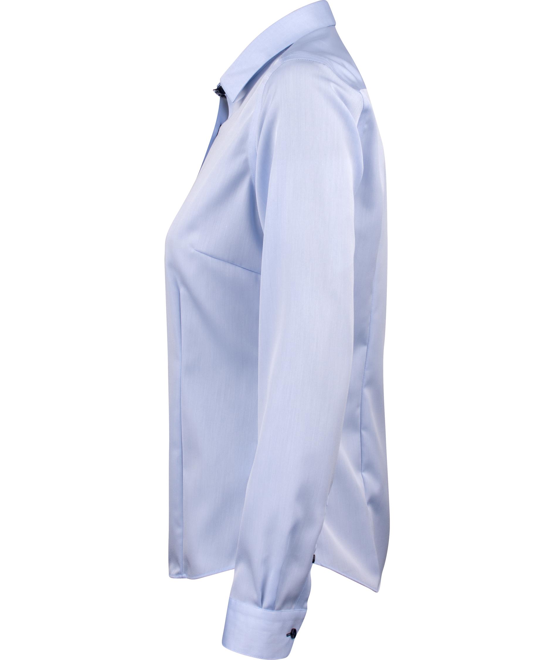 J. Harvest & Frost Twill Red Bow 20 lady fit skjorta, Sky Blue/Navy, large image number 2