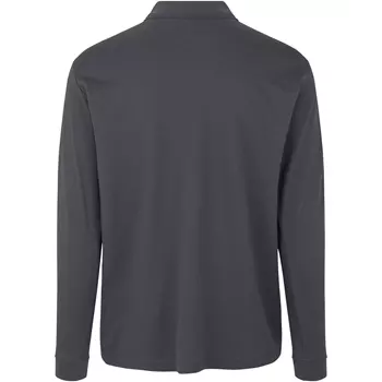 ID PRO Wear langermet Polo T-skjorte, Silver Grey