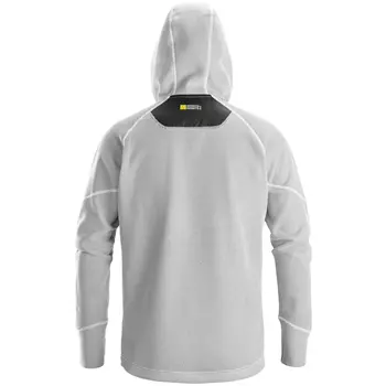 Snickers FlexiWork Fleece Kapuzensweatshirt 8041, White/black
