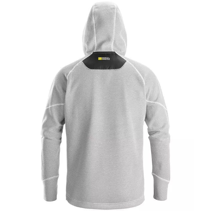 Snickers FlexiWork fleece hoodie 8041, White/black, large image number 1