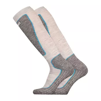 UphillSport Valta ski socks, White/dark grey