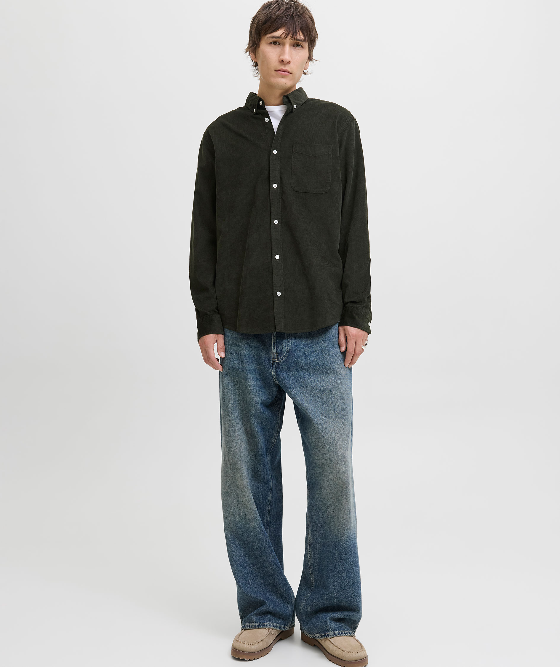 Jack & Jones JJECLASSIC Corduroy shirt, Rosin, large image number 6
