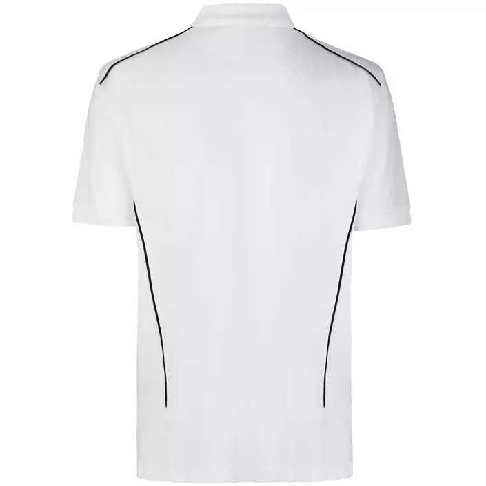 ID PRO Wear pipings polo shirt, White, large image number 1