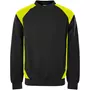 Fristads Sweatshirt 7048 GSM, Schwarz/Hi-Vis Gelb Fristads Sweatshirt 7048 GSM, Schwarz/Hi-Vis Gelb