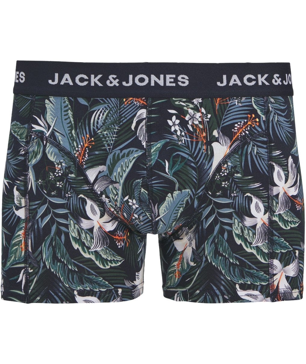 Jack & Jones JACBRADY FLOWER 3er-Pack Boxershorts, Sky Captain, large image number 6