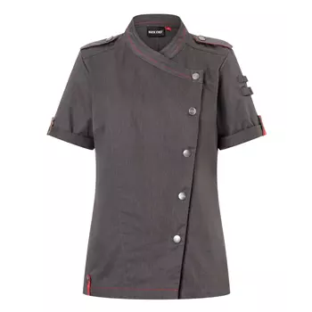Karlowsky Denim-Style ROCK CHEF® short-sleeved women's chefs jacket, Grey denim