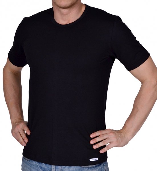 by Mikkelsen T-Shirt, Schwarz