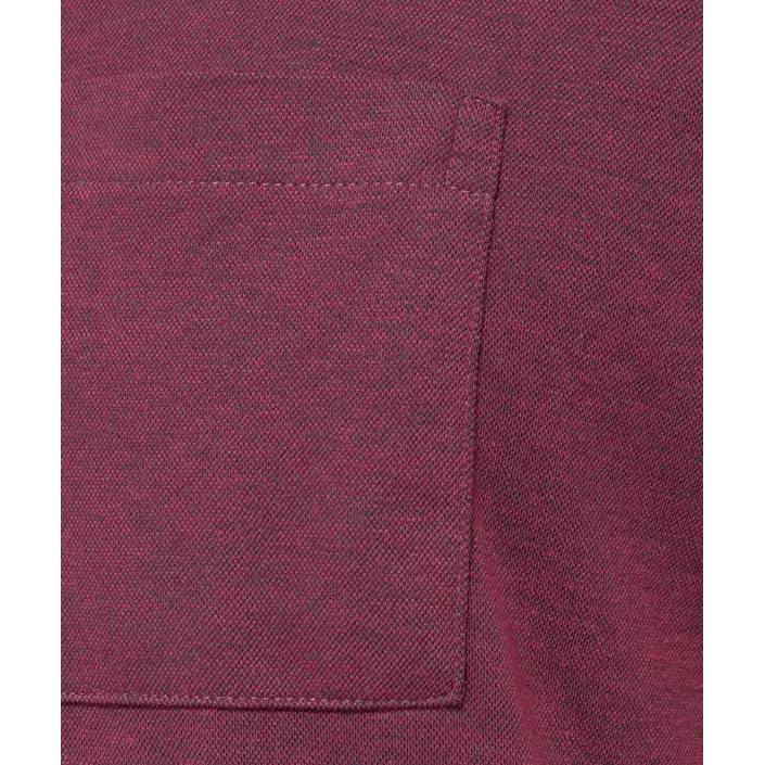 Belika Valencia polo T-shirt med lynlås, Burgundy melange, large image number 5