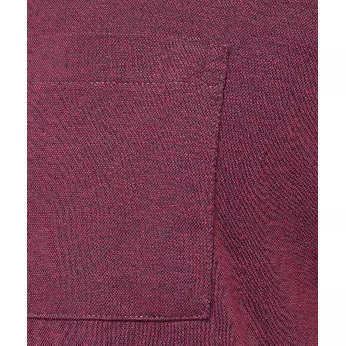 Belika Valencia polo T-skjorte med glidelås, Burgundy melange, large image number 5