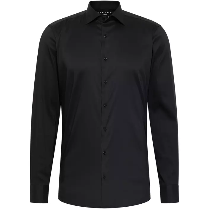 Eterna Performance Slim Fit skjorte, Black, large image number 0