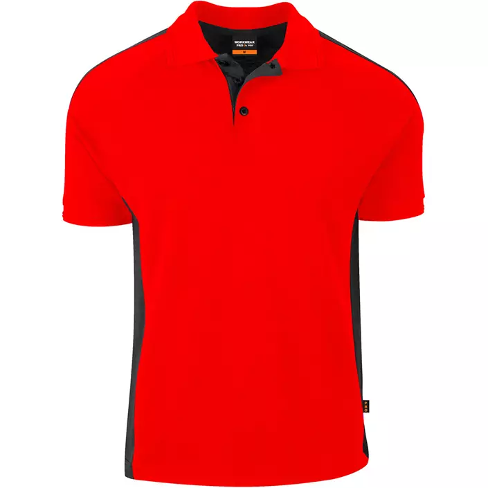 YOU New Haven  polo T-skjorte, Rød/Svart, large image number 0