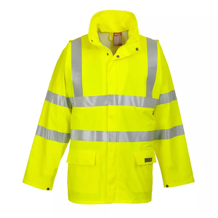 Portwest FR Sealtex rain jacket, Hi-Vis Yellow, large image number 0