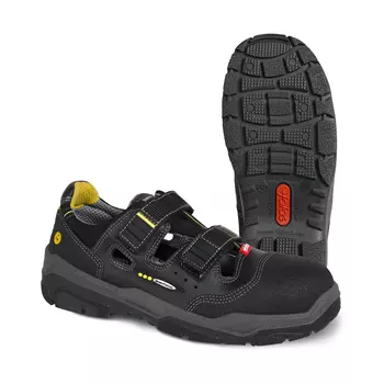 Jalas 1510 Antislip safety sandals S1, Black